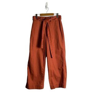 Universal Thread Women's Burnt Orange Tie Front Wide Leg Pant